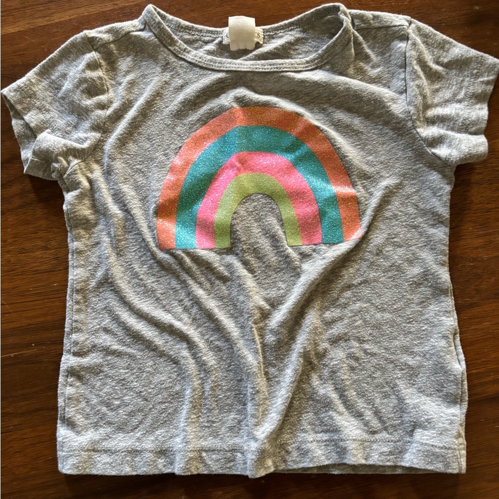 Sparkly J crew tee 2t